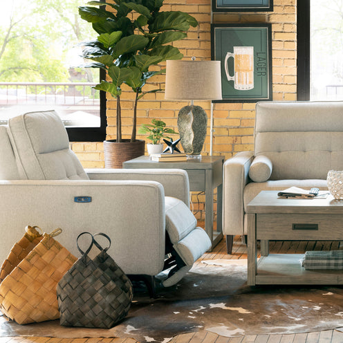 Everett Dove Power Recliner